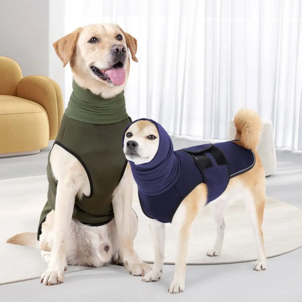 Practical Elastic Dog Anxiety Vest Windproof Warm Soothing Clothes with Hoodie Adjustable Dogs 1005011554350820