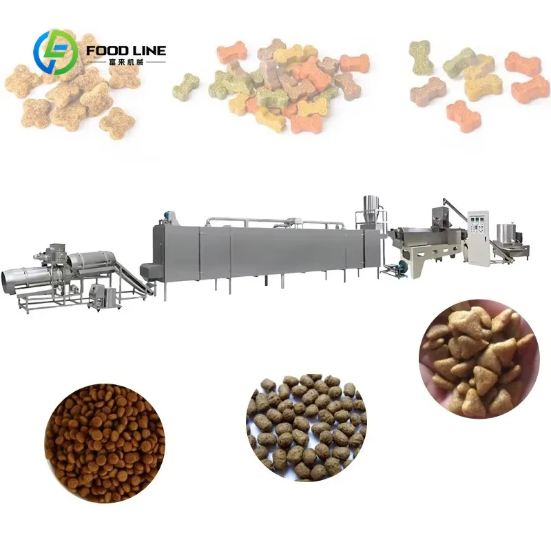 Customized Dog and Cat Kibble Food Making Machine Dry Dog Pet Food Production Line Dog Wet 1005011561123162