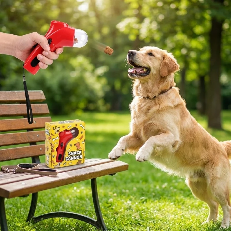 Pet Dog Treat Launcher Toy Interactive Food Catapult Feeder for Puppy Outdoor Training Snack 1005011564445182