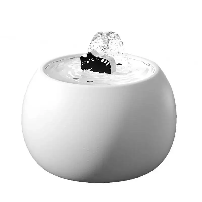 1L/1.5L Automatic Ceramic Cat Fountain Pet Water Dispenser Bowl With Silent Pump 1 Filter 1005011569918195