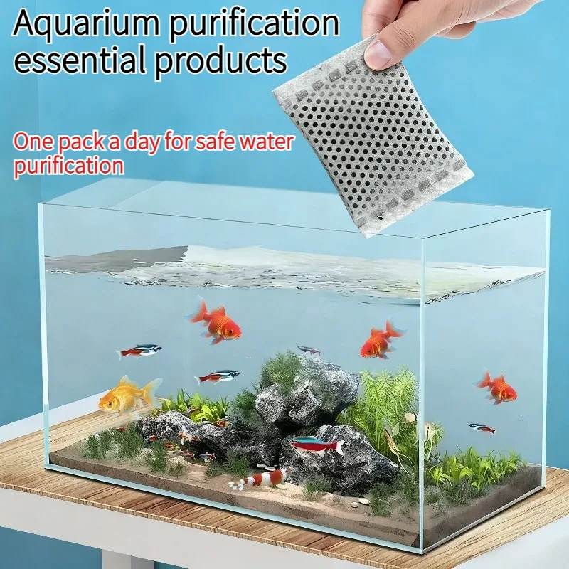 20/40PCS Fish Tank Filter Activated Carbon Bags Premium Aquarium Filter Media Purifies Water 1005011573652824