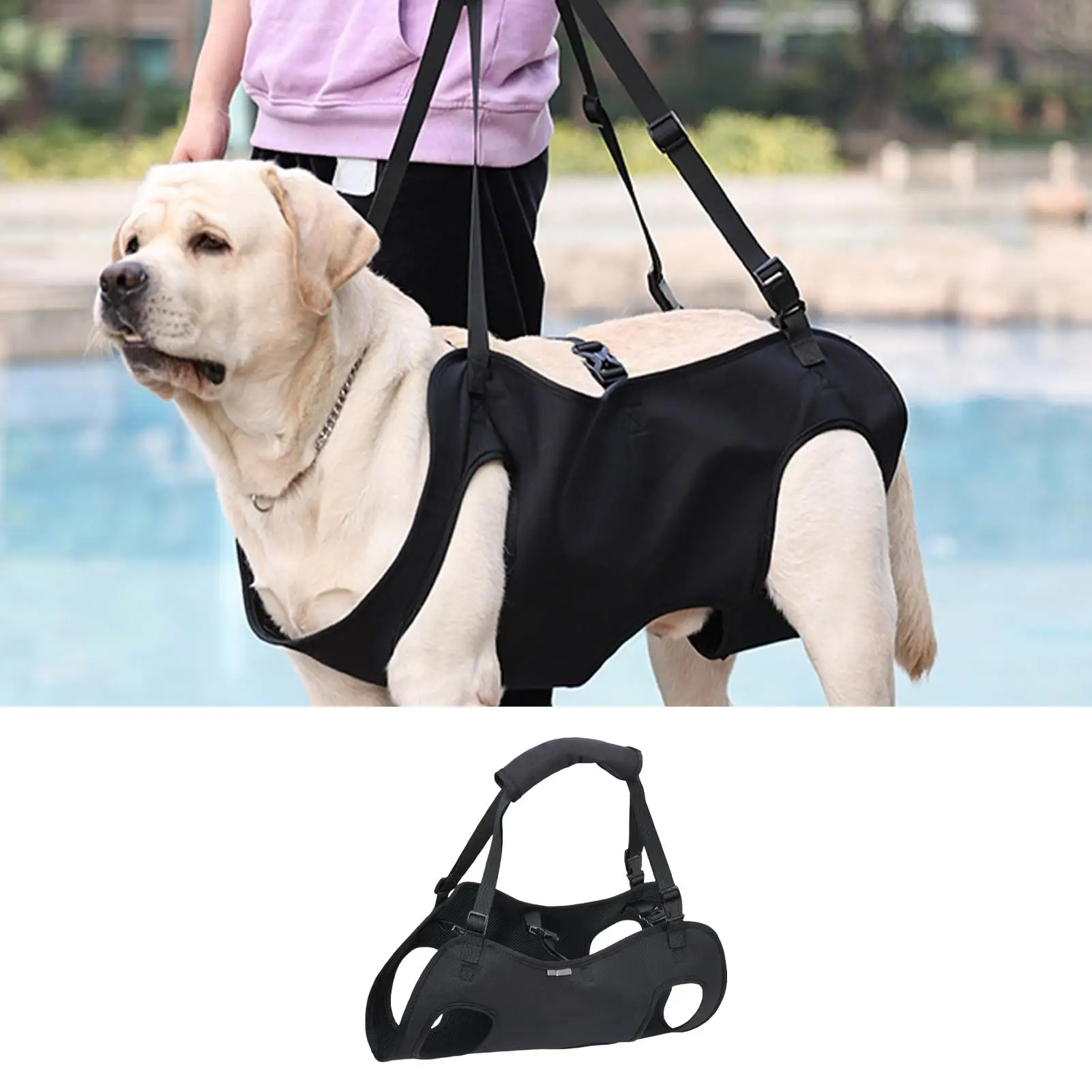 Dog Carrying Harness Pet Support Harness Puppy Rehabilitation Lift Vest Adjustable Strap Handle For 1005011577537285
