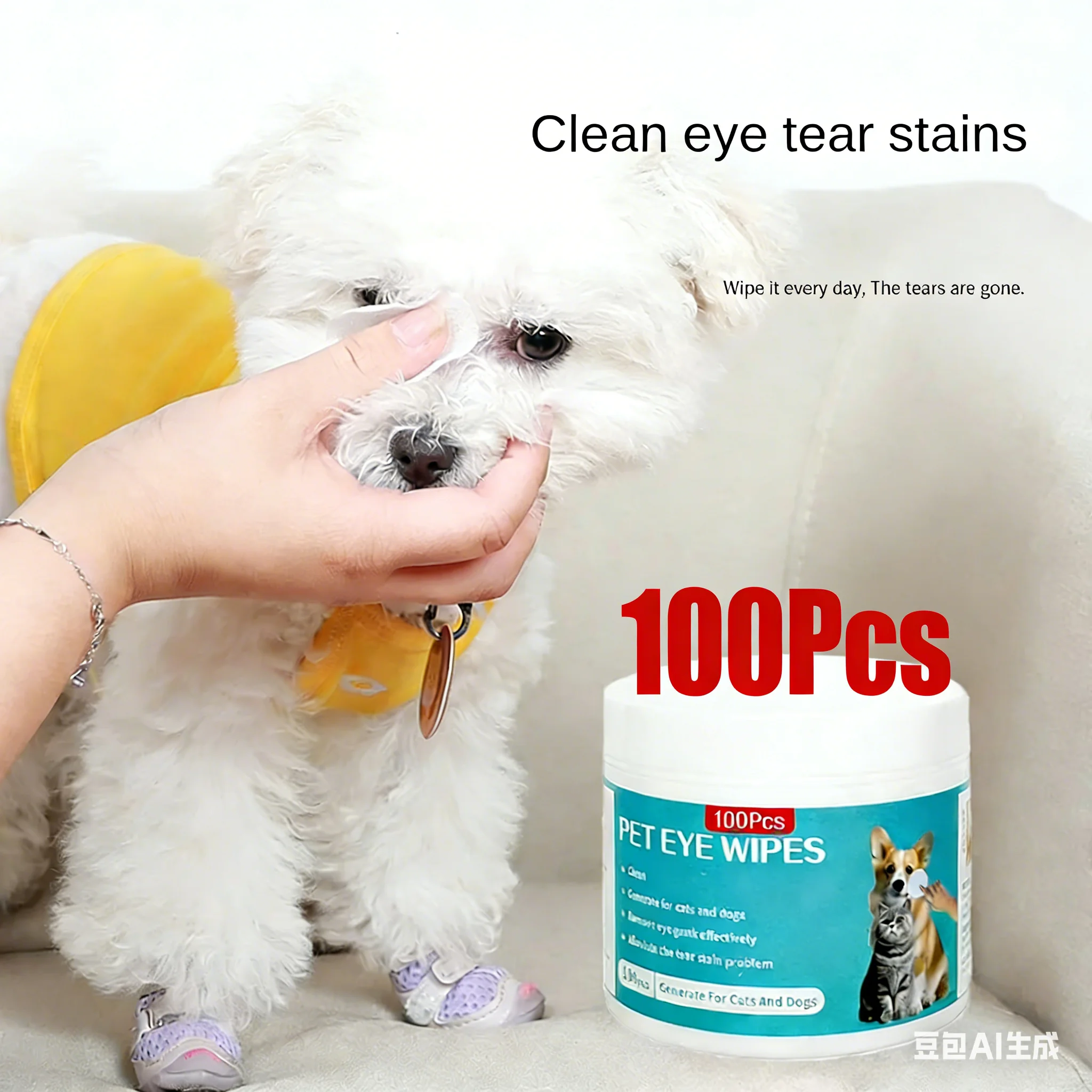 Eye Wipes Tartar Removal Pet Grooming Wet Tissue Clean Care Cats Dogs Pet Cleaning Supplies 1005011578831313
