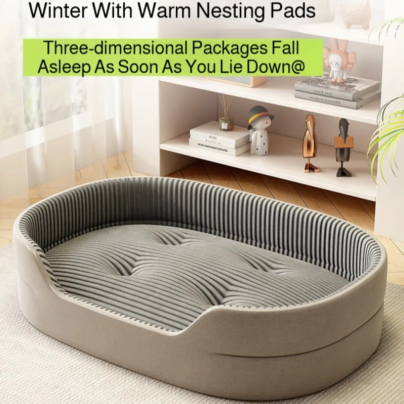 All-Season Dog Bed Cooling Mat for Large Small Dogs, Orthopedic Pet Sofa Bed with Ice Silk Pad 1005011579005500