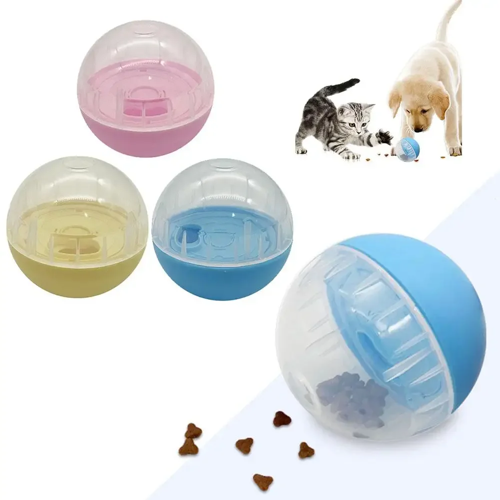 Treat Dispenser IQ Training InteractivePet Anti Choke Slow Feeder Dog Cat Leakage Food Toys Balls 1005011579300923