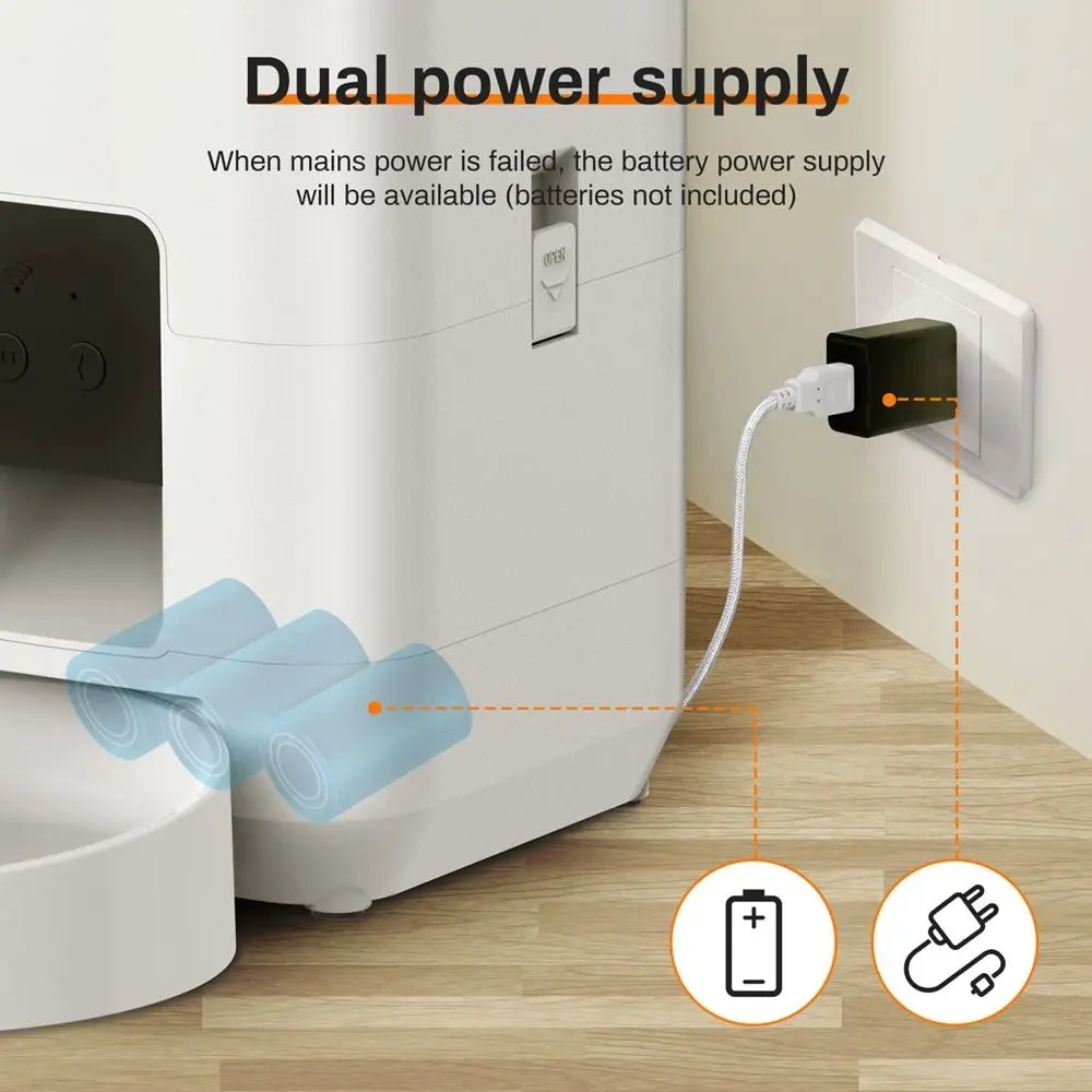 Button/Wifi Version 2L Smart Cat Feeder APP Control Timed Automatic Quantitative Dog Dry Food 1005011579677298