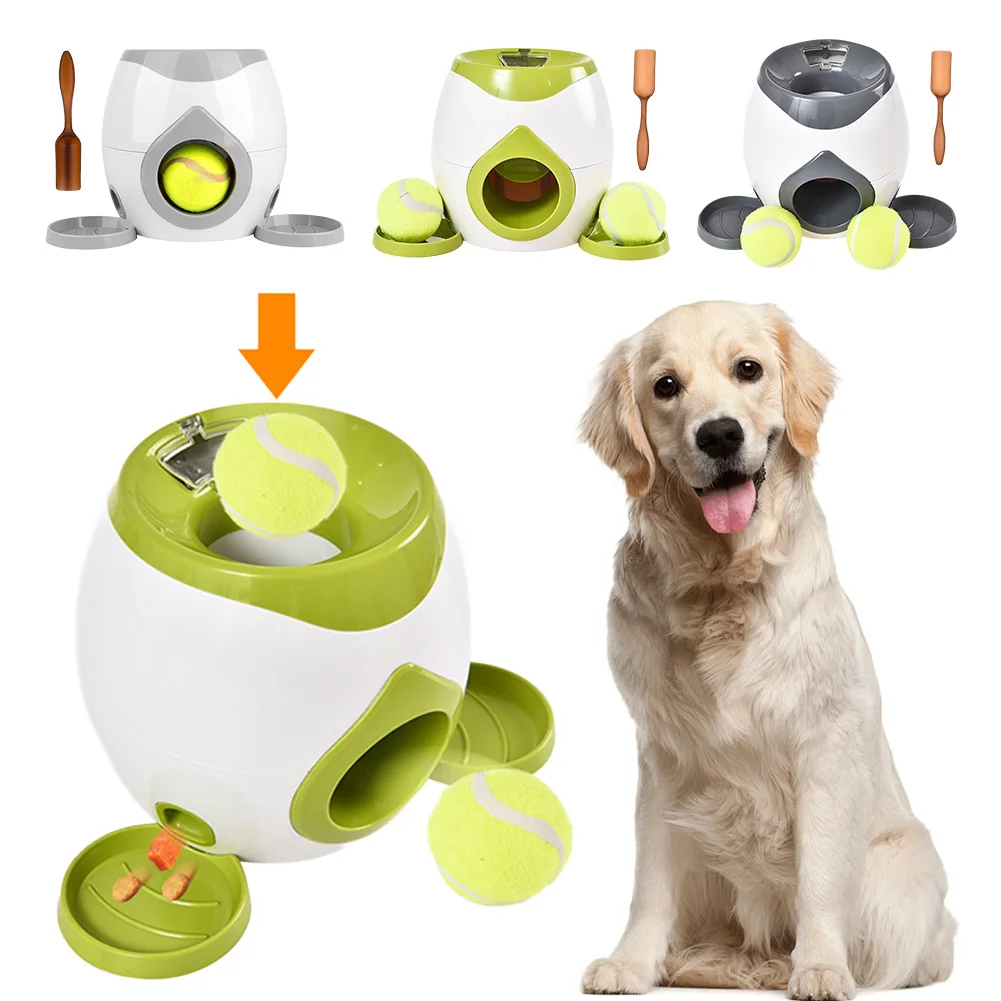 Automatic Dog Ball Launcher Dog Tennis Food Reward Machine Interactive Dog Ball Thrower Mental 1005011582023962
