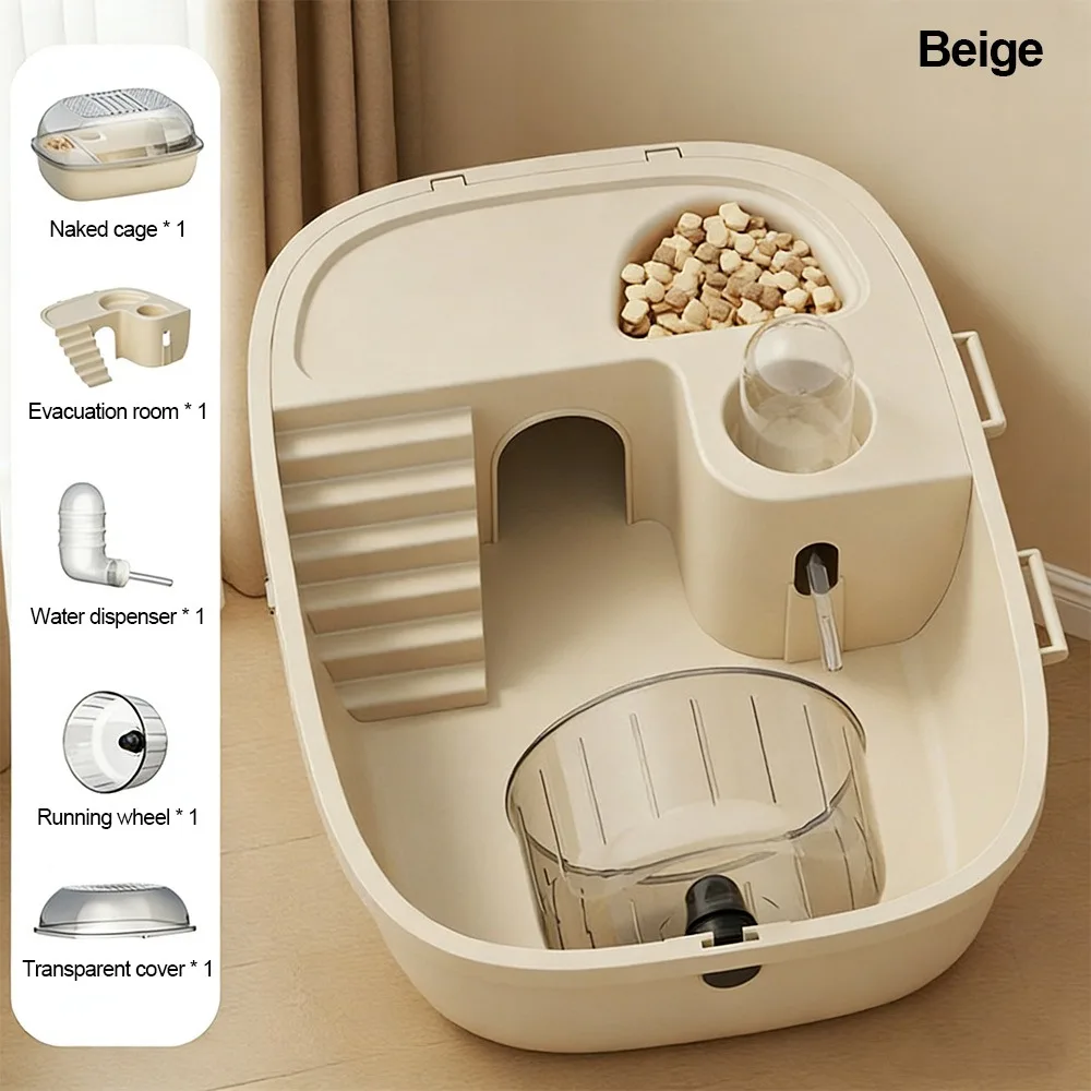 Convenient Large Space Hamster Cage Sturdy Breathable Small Animal Carrying Cage Easy Clean 1005011582699281