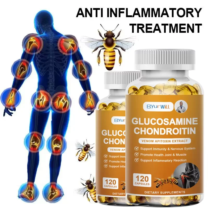 Glucosamine Chondroitin Complex with Raw Honey & Bee Venom – Natural Joint Support 1005011586597891