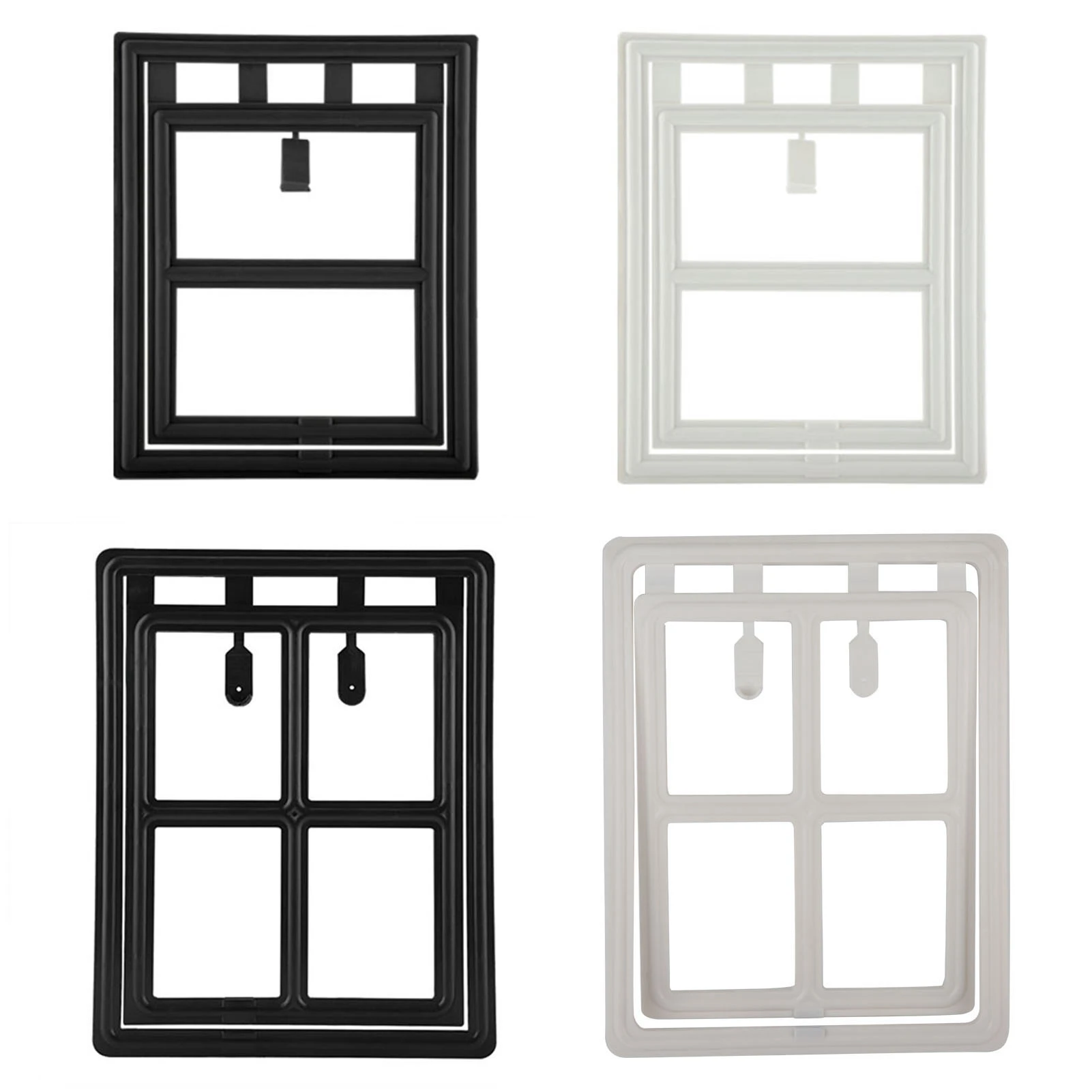 Cat Door for Screen Door Pet Dog Door Plastic Puppy Cat Door Magnetic Locking Safe 1005011593783878