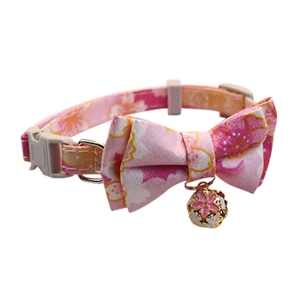Cute Cat Collar with Bow Tie Cute Plaid Pattern Dog and Durable Buckle Collar 1005011595363796