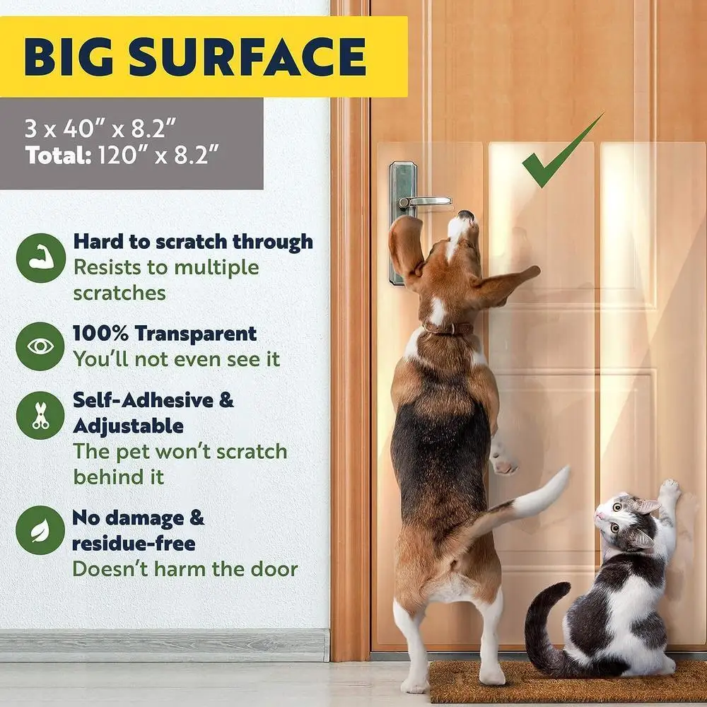 Scratch Door Frame Protector Easy Installation Door Protector Anti Dog Scratch Guard Transparent 1005011601441418
