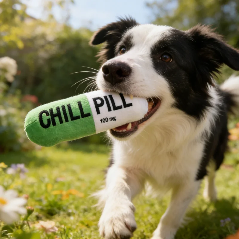 Pet Pill Indestructible Plush Capsule Dog Play Toy with Squeaker Safe Dog Tough Puppy Supplie Toys 1005011601981064