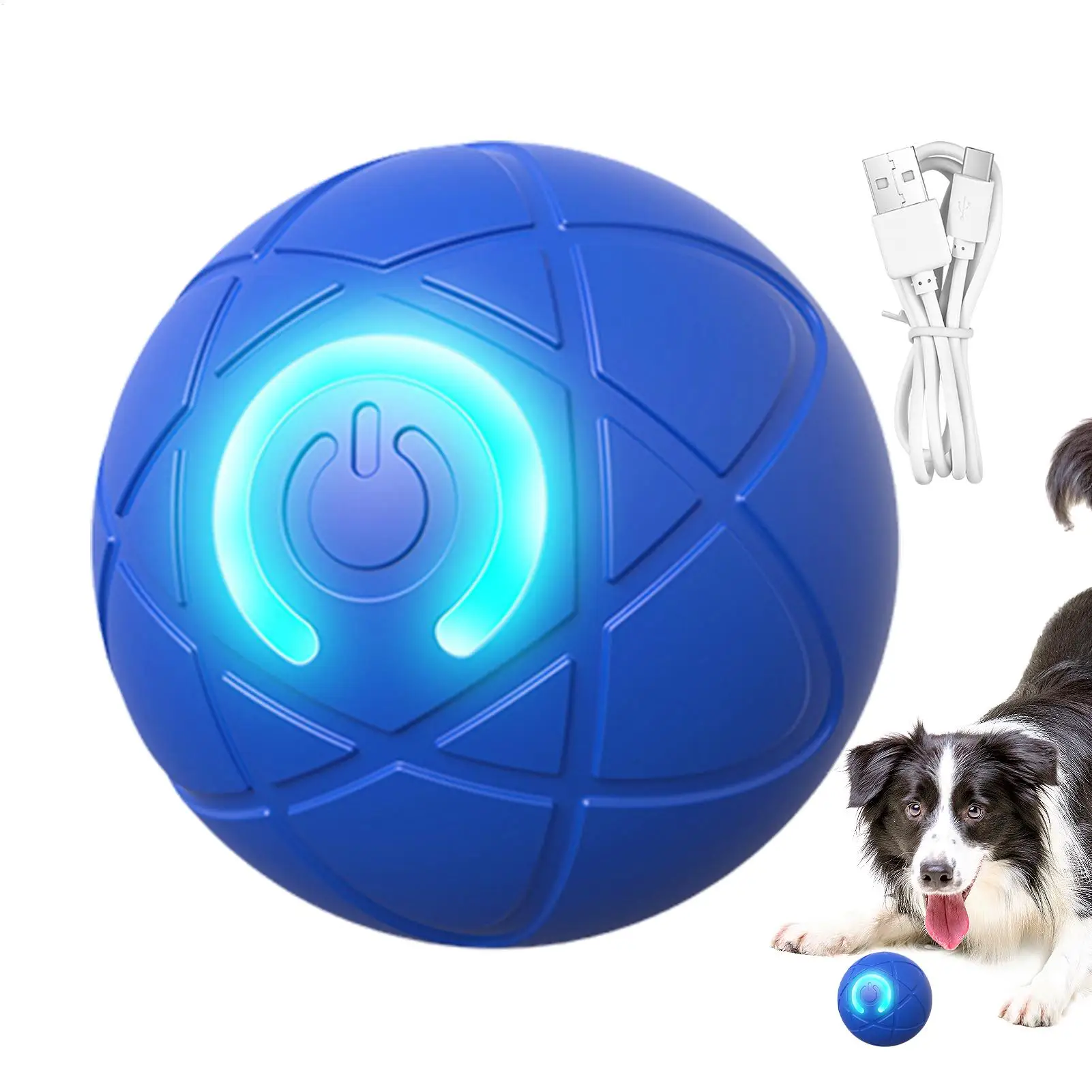 Dog Toy Ball Interactive Rolling Ball Auto Moving Two Modes Rechargeable Automatic Ball Pet 1005011606636754