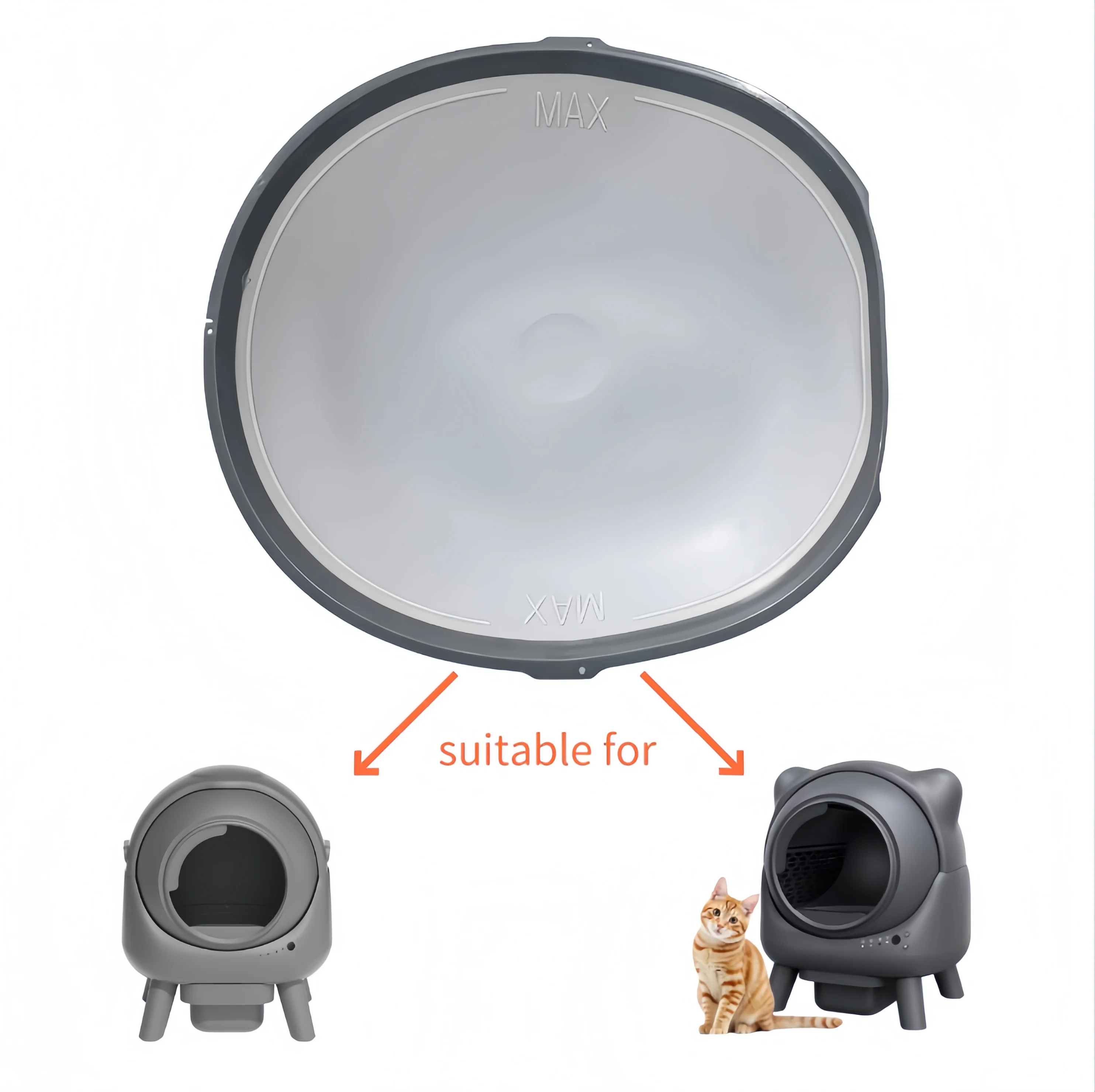 ELS Self Cleaning Intelligent Cat Litter Box Accessories Maintenance Replace the Silicone Bottom 1005011608156422
