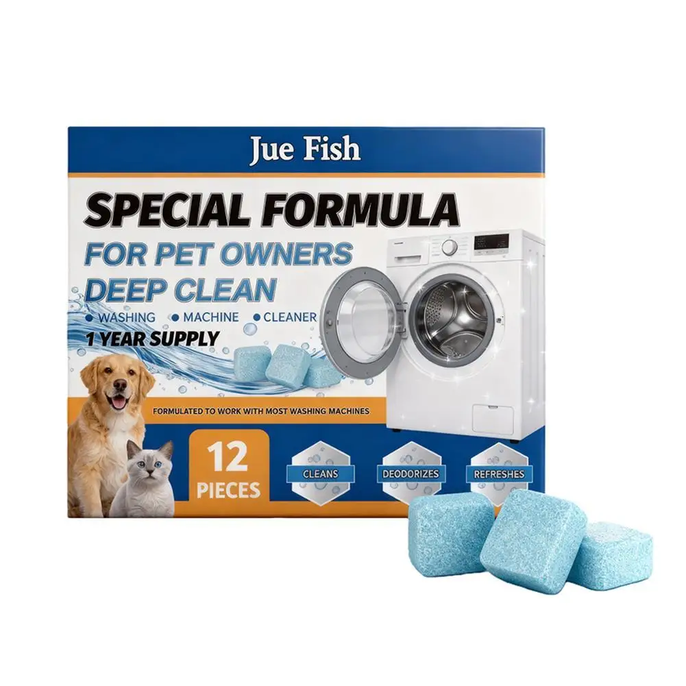 Washing Machine Cleaner for Pet Owners 12pcs Deep Clean Deodorizer Removes Pet Hair Residue 1005011610735484