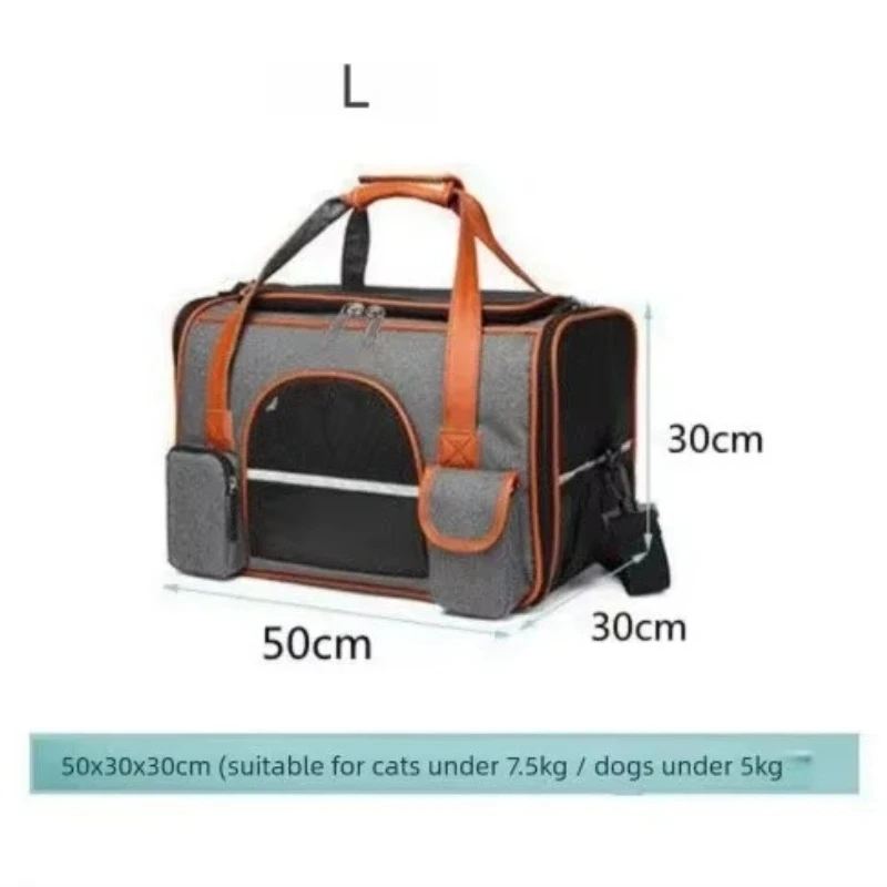 Medium Pet Carrier Bag for Cats Puppies Rabbits Anti-Collapse Design with Multiple Storage Pockets 1005011613026577