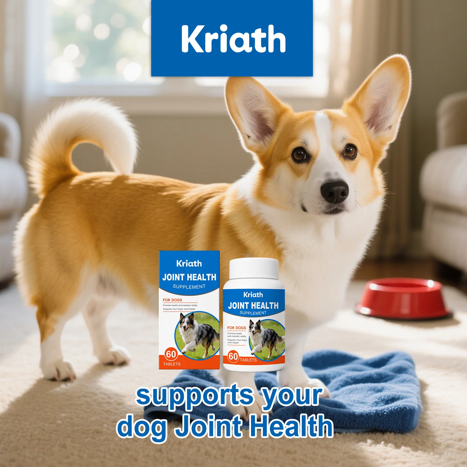 Dog Joint Care Supplement Tablets Nourishing Joint Enhance Flexibility Protect Cartilage Relieve 1005011615629693