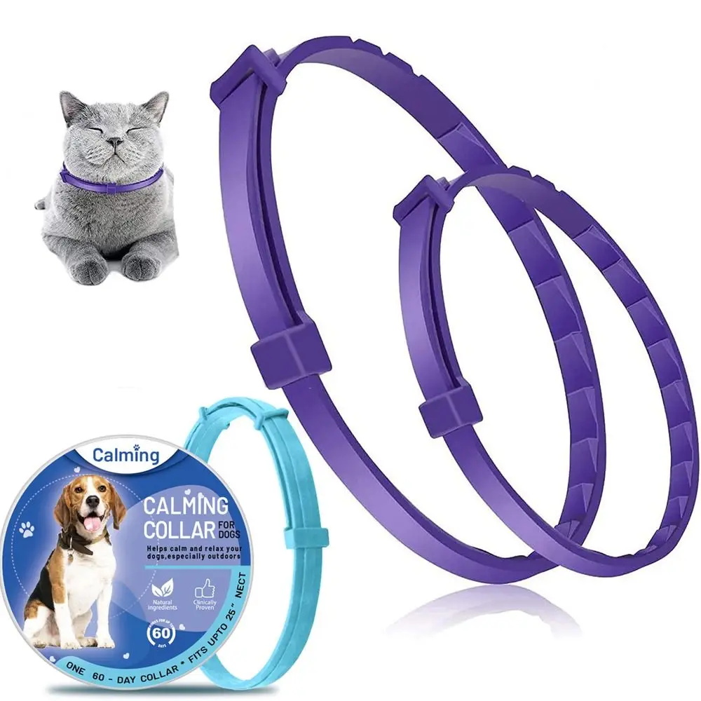 Pet Supply Soothing Adjustable Dog Cat Anxiety Relief Stress Reduction Pet Calming Collar 1005011620303157