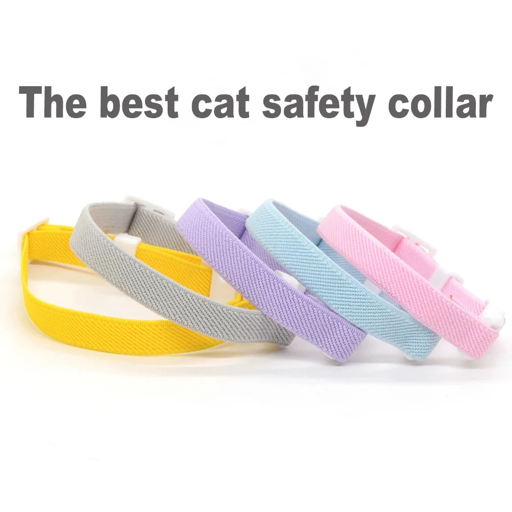 Fashion Safety Cat Collar Stretch Elastic Collars, Light Weight for Kitten 1005011621028457