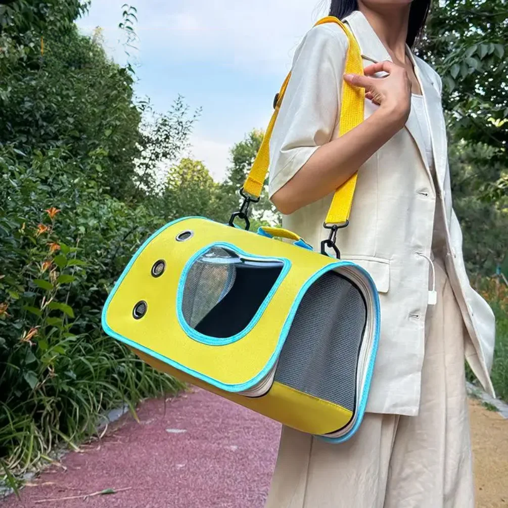 Portable Pet Carrier Bag for Small Dogs Cats Outdoor Foldable Cat Bag Breathable Cat Shoulder Bag 1005011632489983