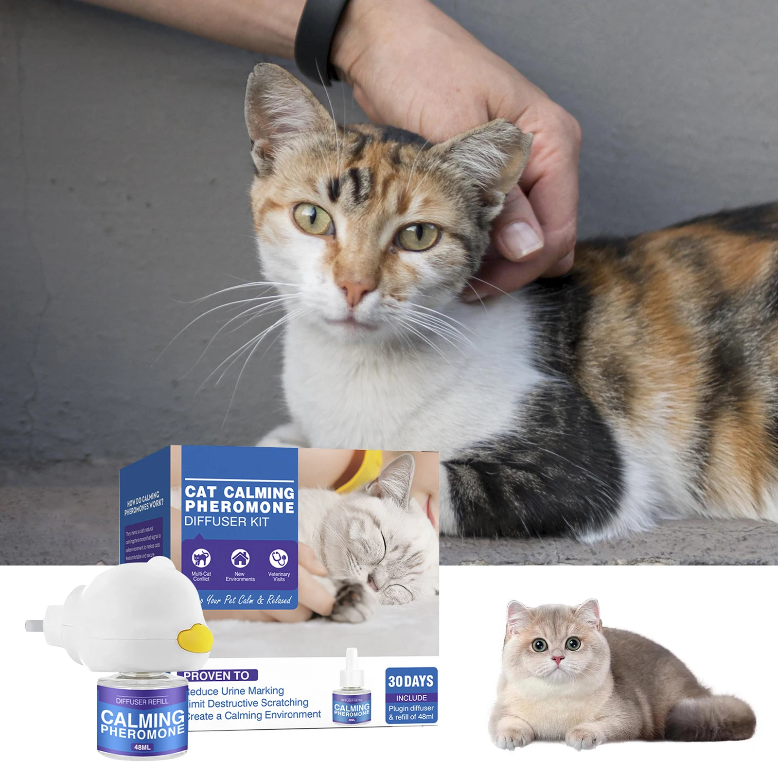 Effectively Cat Calming Diffuser Long-Lasting Cat Calming Diffuser Safe For Cats Of All Ages 1005011643827129