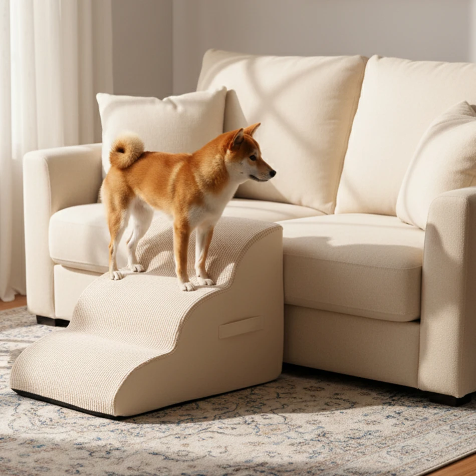 Ladder Dogs Pets Solid Color with Handle Puppys Stairs Beside Sofa Bed Ramp for Dogs Protecting 1005011644367989