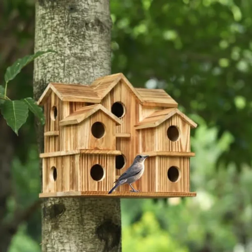 Bird Houses Bird Room Large Bird House for Garden Courtyard Backyard Decor Finch Bluebird Cardinals 1005011644954526