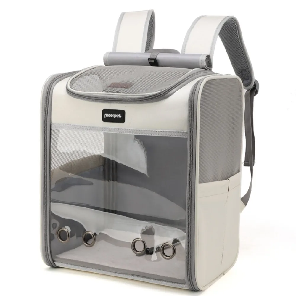 Portable Transparent Pet Carrier Bag Large Space Oxford Cat Carrying Bag Breathable Foldable Pet 1005011646147713