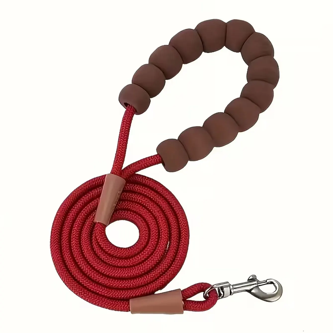 Dl001-Pet Dog Rope, Nylon Leash with Soft Handle, 1.5-Meter, High Density, Red 1005011649284152