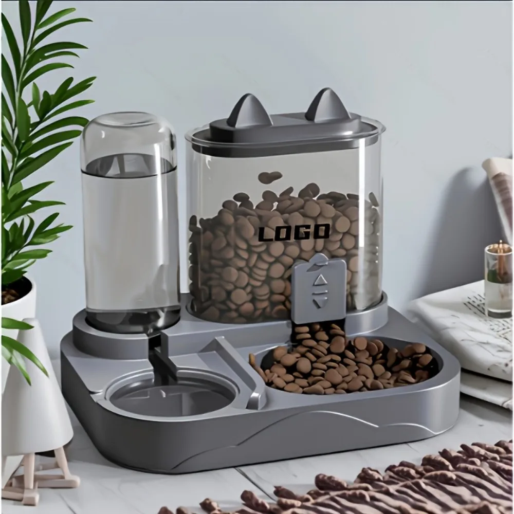 Automatic Automatic Cat Water Feeder with Water Fountain Dry Wet Separation Pet Water Dispenser 1005011652272258