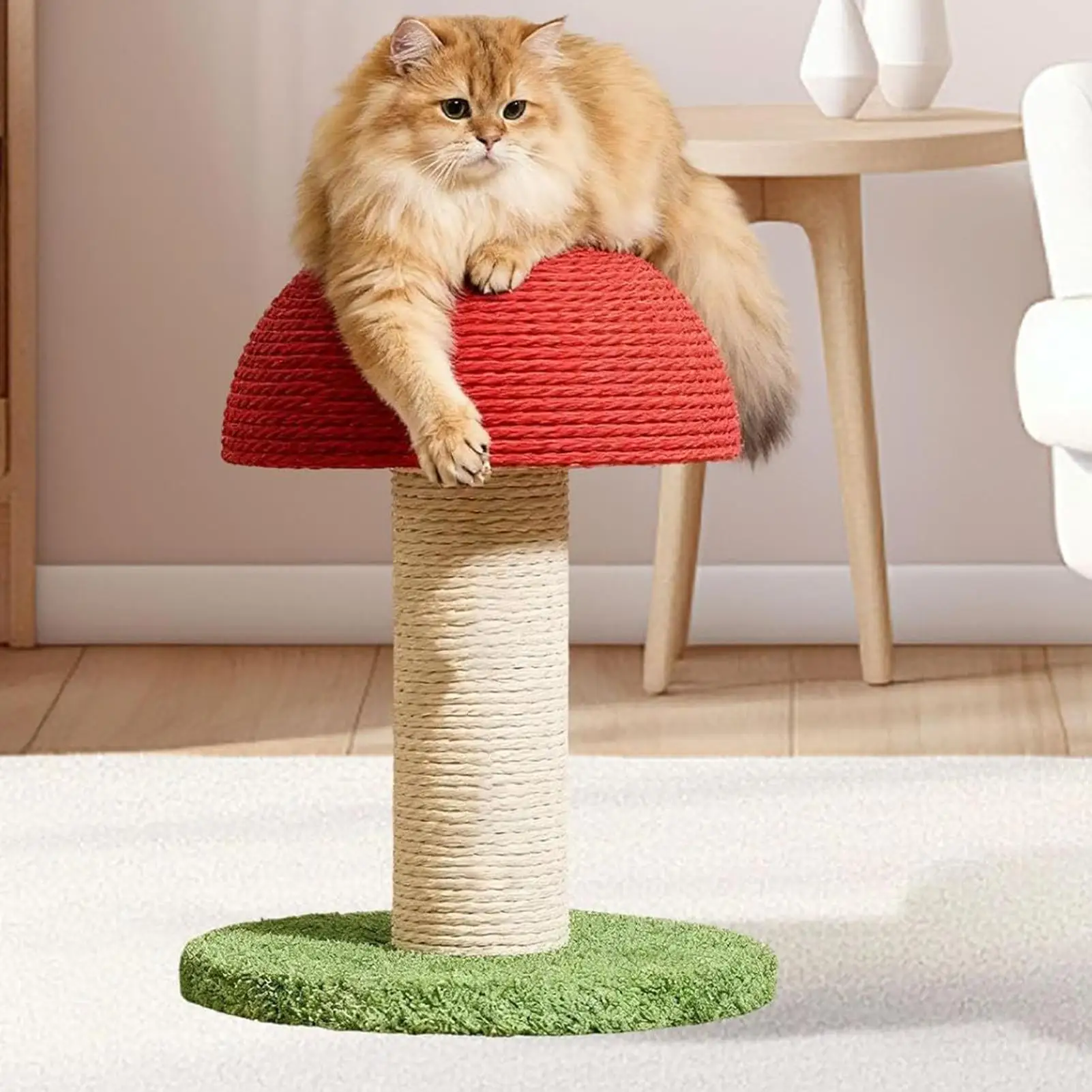 Cat Scratching Post Mushroom-Shaped Modern Tower Tall for Cats for Kitten Exercise 1005011653165994