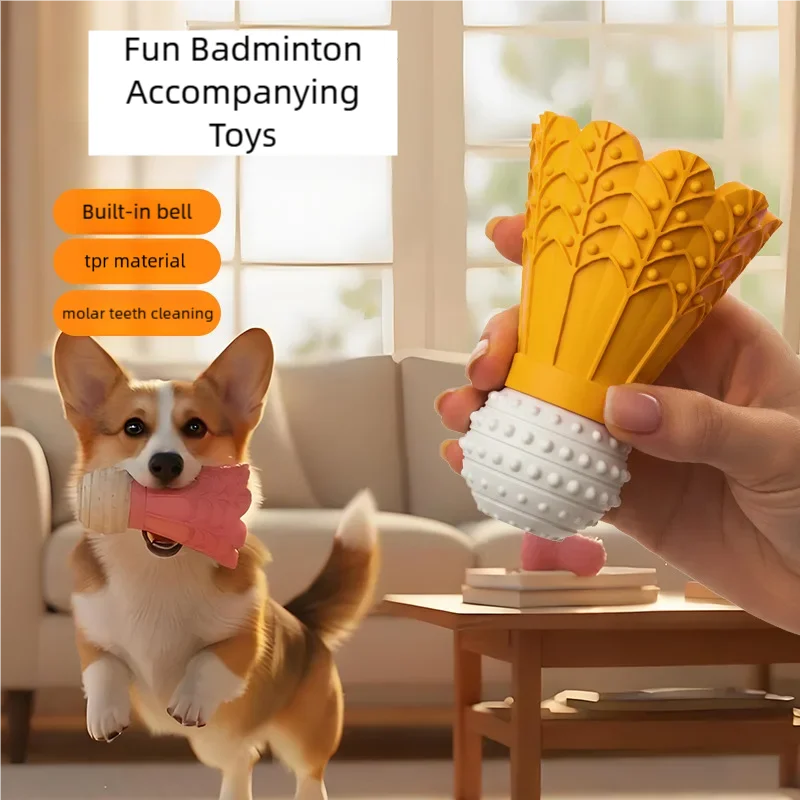 Badminton Shape Bite-Resistant Dog Toy Interactive Chew Toy Relieves Boredom Teeth Grinding Stick 1005011654191834