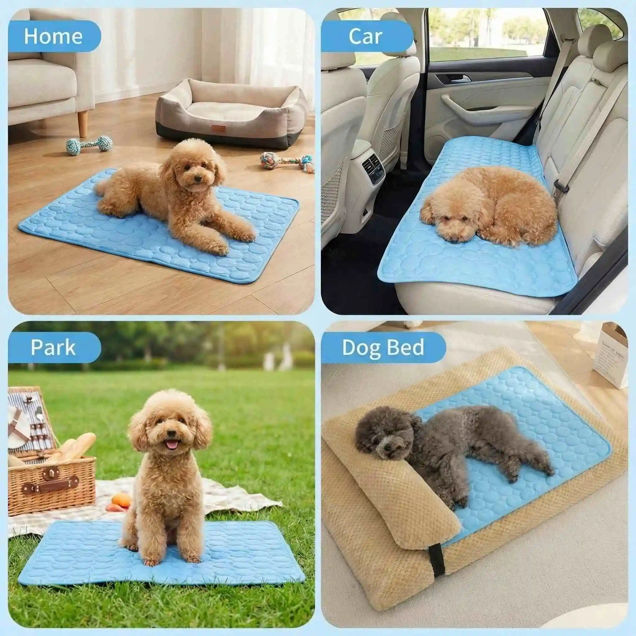 Dog Cooling Ice Bed Mat Pet Summer Bed Cat Cold Bed Extra for All Size Puppy Supplies Pet 1005011660089302