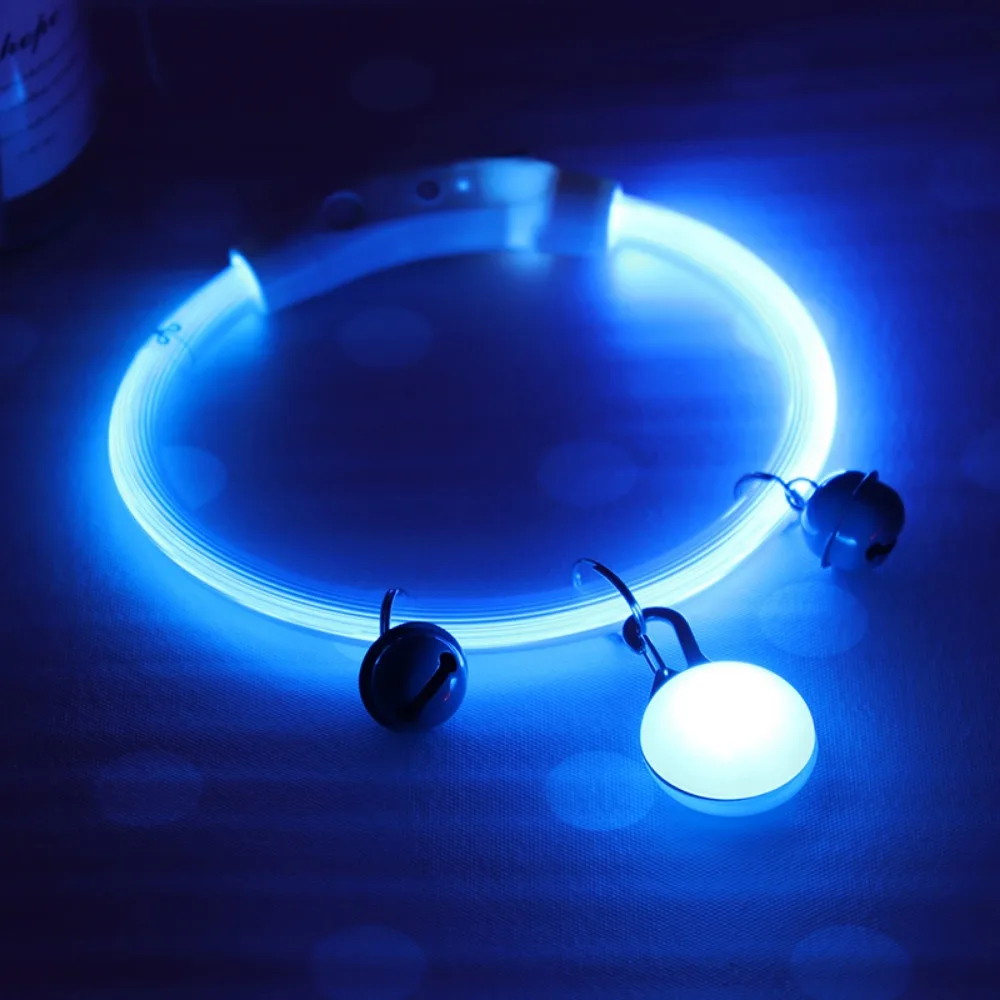 Adjustable Size LED Dog Collar Multi-Color Light Detachable Pendant Luminous Bright LED 1005011661618504