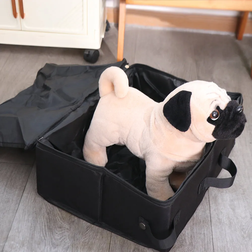 Portable Foldable Cat Litter Box Folding with Lid and Handle Dog Toilet Tray Washable Outdoor 1005011663300770