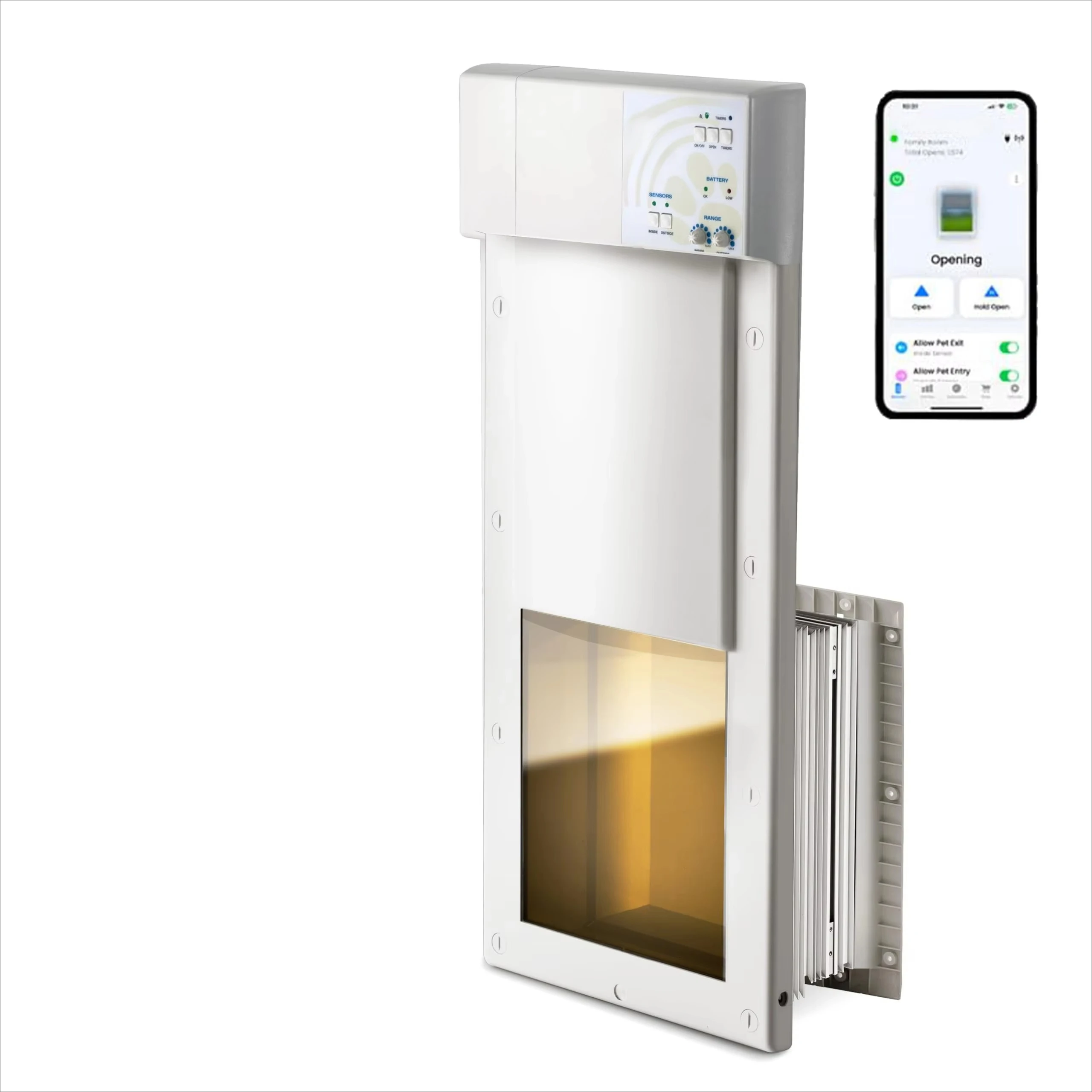 Door Dog Entry/Exit Medium Wall Mount Fully Automatic Safe Retraction System Fast Mute White 1005011664469823
