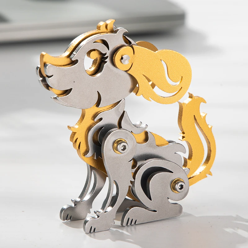 MOKR Dog 3D Metal Jigsaw Puzzle Toy DIY Assembly Model Kits Christmas Birthday Gift Education 1005011665105349
