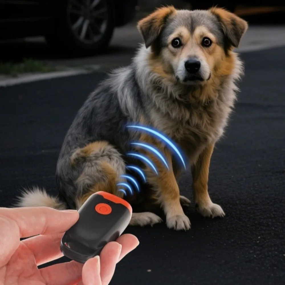 Portable Smart Ultrasonic Dog Repeller LED Light Handheld Anti Barking Device Anti Bite Safe Dog 1005011665882245