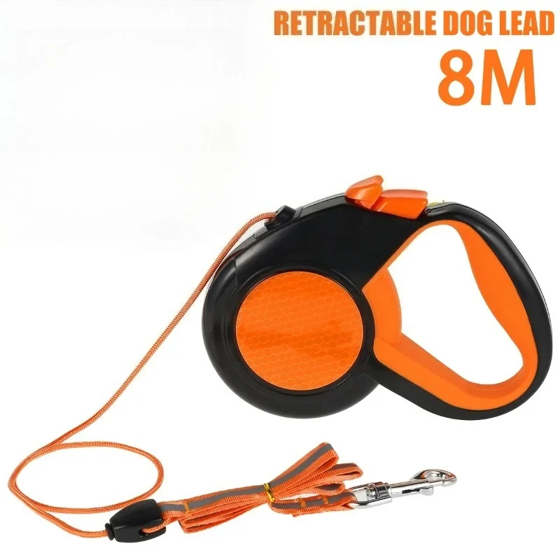 For Small Medium Large Dogs Retractable Dog Lead Heavy Duty Pet Walking Leash 8M with Strong 1005011668433586