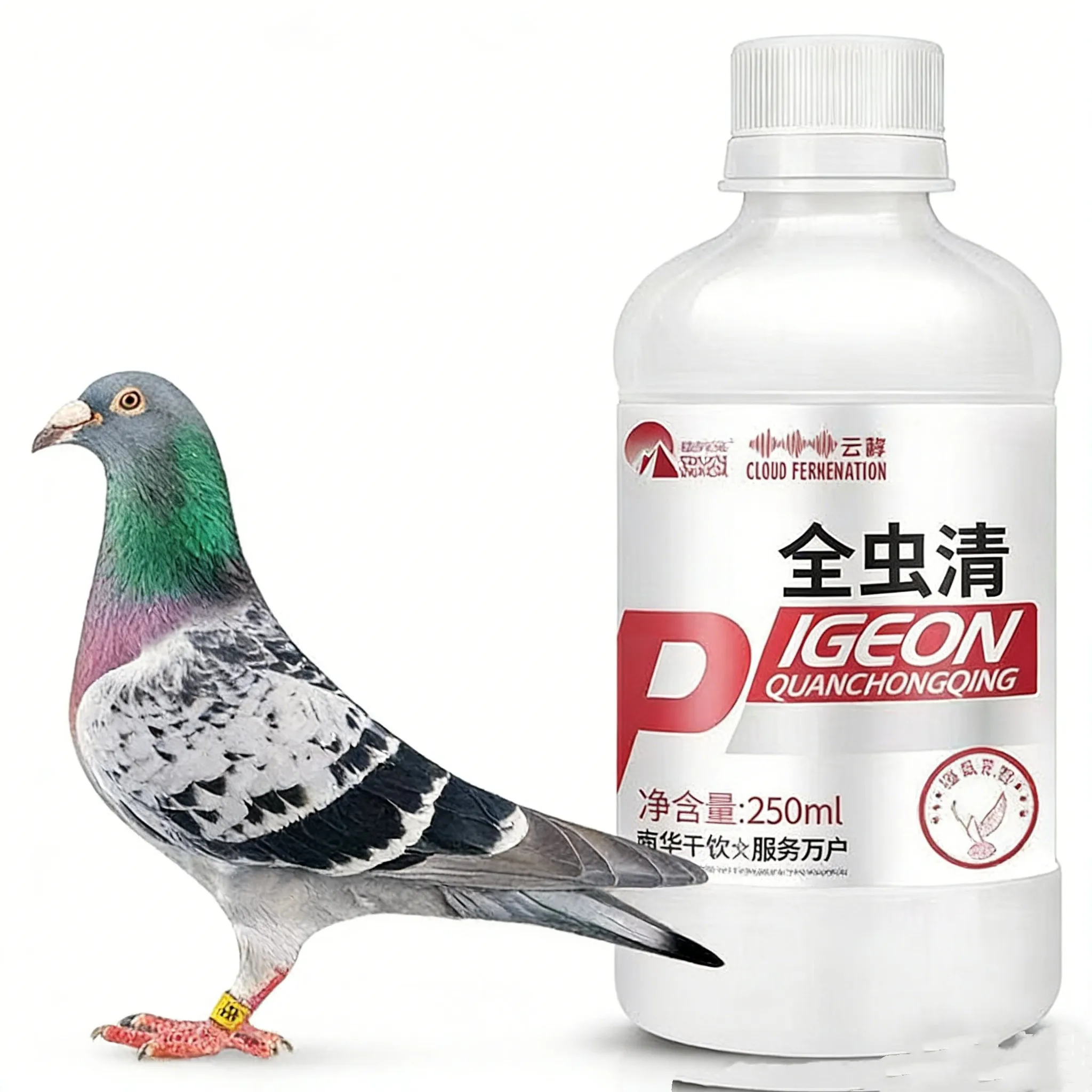Pigeon Dewormer Comprehensive Parasite Cleaner for Roundworms, Tapeworms, Coccidia (250ml) 1005011670714403