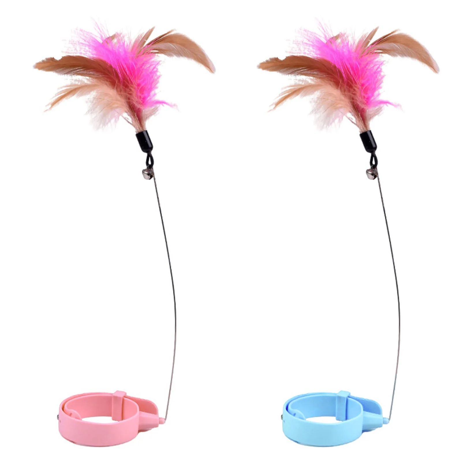 Cat Teasing Wand Collar Funny Color Relieve Boredom Cat Collar Toys Interactive Adjustable 1005011673624032
