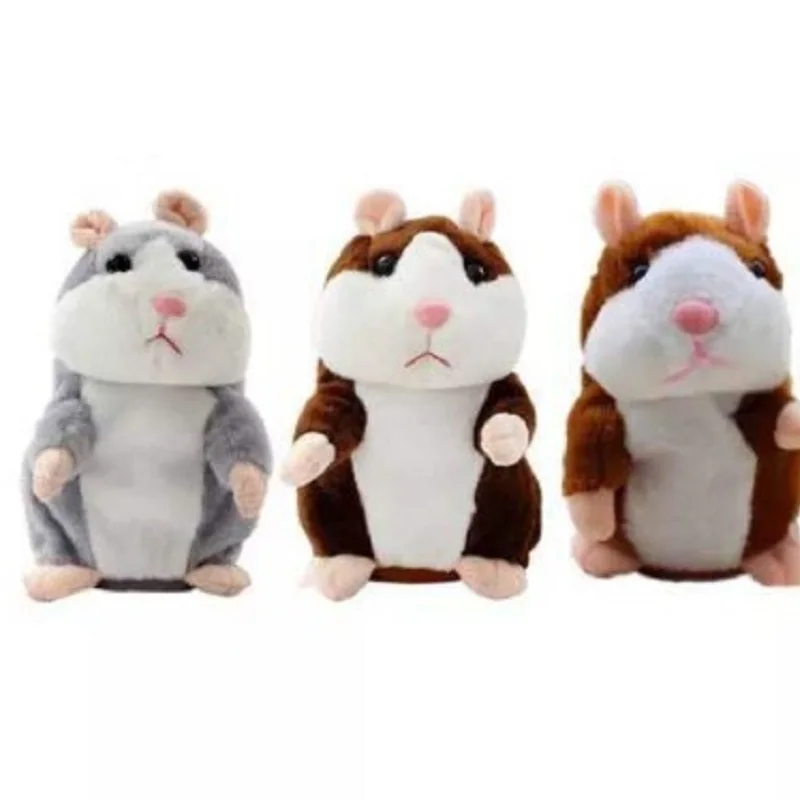 Talking Little Hamster Doll Toy Record Children's Sducational Learn to Repeat Animal Plush Nod Toys 1005011673905605