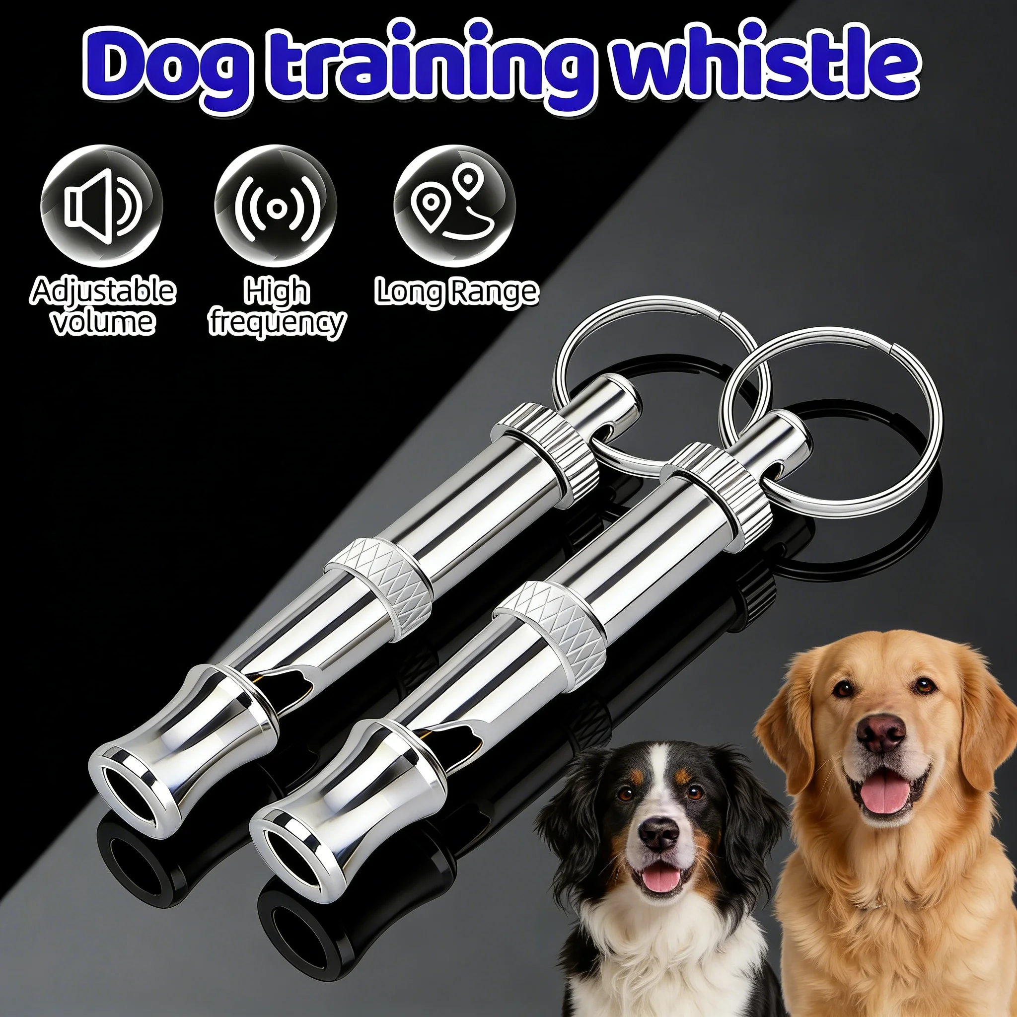 ORCLEAB Dog Training Whistle Stop Barking Neighbors Dog Adjustable Ultrasonic Silent Professional 1005011674957479