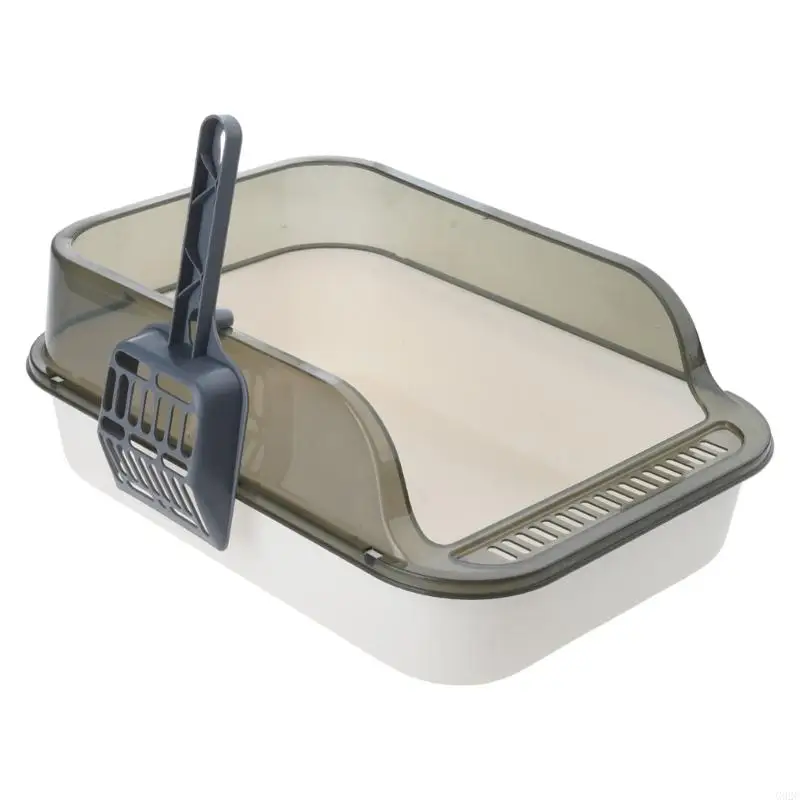G92C Cats Litter Box High Side Prevent Splashing Thickened Construction Easy to Clean Pet Bathroom 1005011675881327