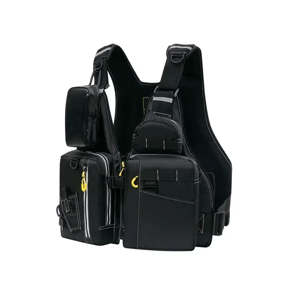 Functional Life Jacket Vest with Storage Pockets – Ideal for Surfing, Wakeboarding 1005011676128889