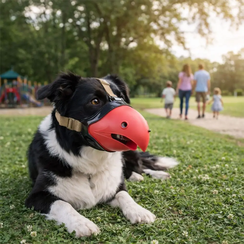 Anti Bite Dog Parrot Muzzle Strong Breathable Pet Mouth Mask with Frame Comfortable Dog Anti 1005011683530288