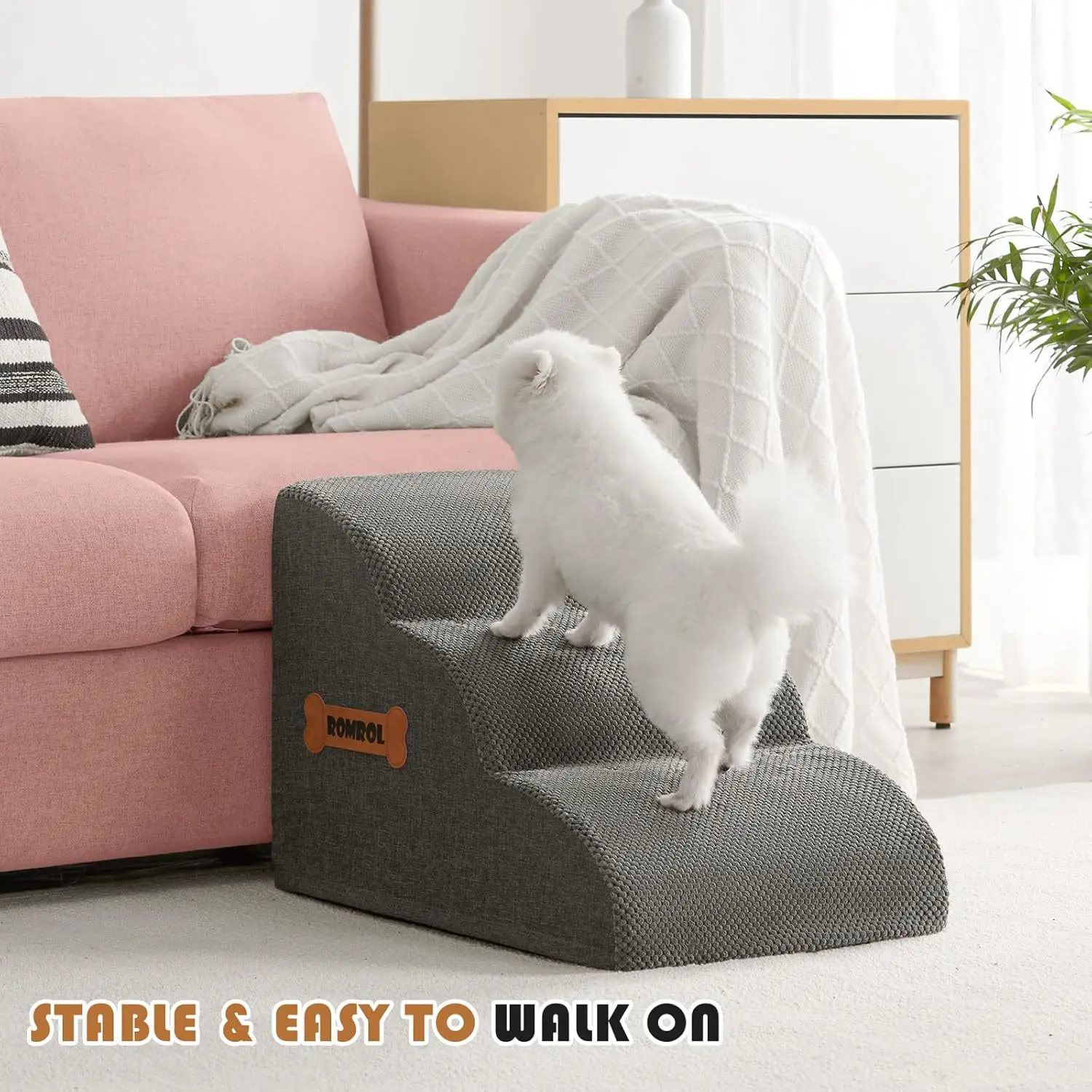 Pet Stairs Sponge Steps Small Dog Sofa Bed Climbing Ladder Slope Dog Climbing Ladder Pet Ramp for 1005011699852895