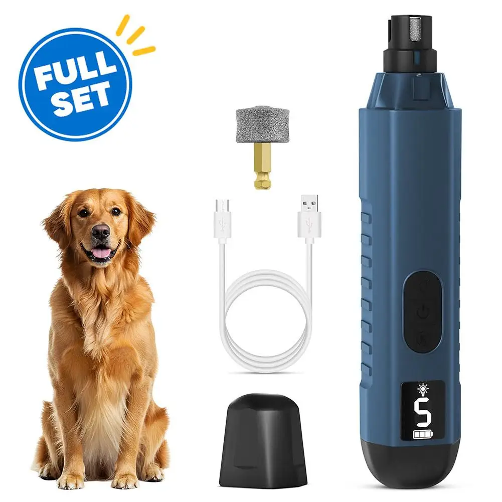 Electric Pet Nail Grinder 5 Speed, Low Noise, Rechargeable For Dogs & Cats 1005011700933728