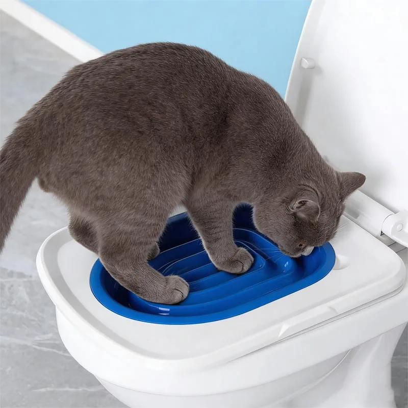Plastic Cat Toilet Training Kit Reusable Puppy Cat Litter Mat Tray Pets Cleaning Training Bedpan 1005011712040819